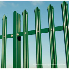 High Security Powder Coated Steel Palisade Fencing